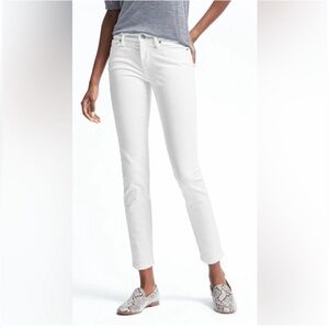 Banana Republic Women's White Skinny Ankle Jeans NWT